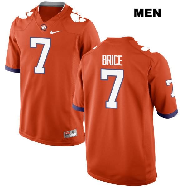 Men's Clemson Tigers #7 Chase Brice Stitched Orange Authentic Nike NCAA College Football Jersey EJJ2446DE